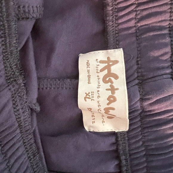 Men's Navy Joggers with Red and Yellow Stripes - Picture 4 of 5